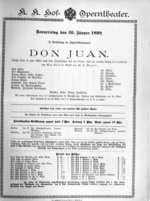 Theaterzettel (Oper und Burgtheater in Wien) 18990126 Seite: 1