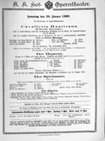 Theaterzettel (Oper und Burgtheater in Wien) 18990128 Seite: 1