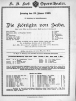 Theaterzettel (Oper und Burgtheater in Wien) 18990129 Seite: 1