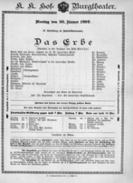 Theaterzettel (Oper und Burgtheater in Wien) 18990130 Seite: 2