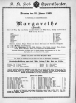 Theaterzettel (Oper und Burgtheater in Wien) 18990131 Seite: 1