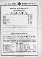 Theaterzettel (Oper und Burgtheater in Wien) 18990202 Seite: 1