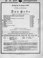 Theaterzettel (Oper und Burgtheater in Wien) 18990203 Seite: 2
