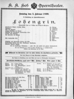 Theaterzettel (Oper und Burgtheater in Wien) 18990205 Seite: 1