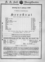 Theaterzettel (Oper und Burgtheater in Wien) 18990205 Seite: 3