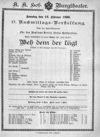 Theaterzettel (Oper und Burgtheater in Wien) 18990212 Seite: 3