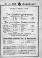 Theaterzettel (Oper und Burgtheater in Wien) 18990212 Seite: 4