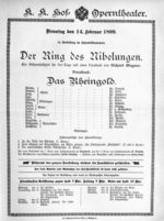 Theaterzettel (Oper und Burgtheater in Wien) 18990214 Seite: 1