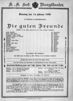 Theaterzettel (Oper und Burgtheater in Wien) 18990214 Seite: 2