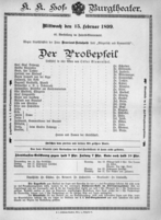 Theaterzettel (Oper und Burgtheater in Wien) 18990215 Seite: 2