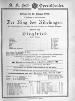 Theaterzettel (Oper und Burgtheater in Wien) 18990217 Seite: 1