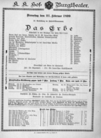 Theaterzettel (Oper und Burgtheater in Wien) 18990221 Seite: 2