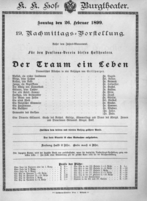 Theaterzettel (Oper und Burgtheater in Wien) 18990226 Seite: 2