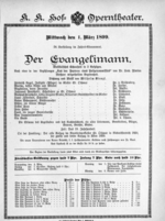 Theaterzettel (Oper und Burgtheater in Wien) 18990301 Seite: 1