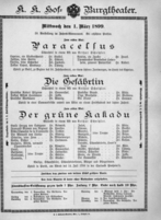 Theaterzettel (Oper und Burgtheater in Wien) 18990301 Seite: 2