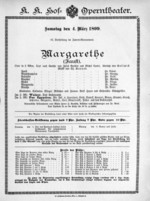 Theaterzettel (Oper und Burgtheater in Wien) 18990304 Seite: 1