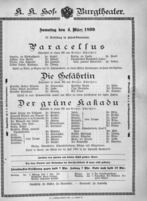 Theaterzettel (Oper und Burgtheater in Wien) 18990304 Seite: 2