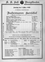 Theaterzettel (Oper und Burgtheater in Wien) 18990305 Seite: 2