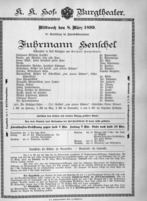 Theaterzettel (Oper und Burgtheater in Wien) 18990308 Seite: 2