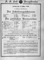 Theaterzettel (Oper und Burgtheater in Wien) 18990310 Seite: 2