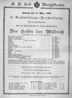 Theaterzettel (Oper und Burgtheater in Wien) 18990312 Seite: 2
