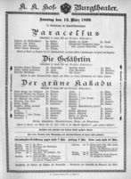 Theaterzettel (Oper und Burgtheater in Wien) 18990312 Seite: 3