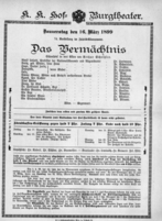 Theaterzettel (Oper und Burgtheater in Wien) 18990316 Seite: 2