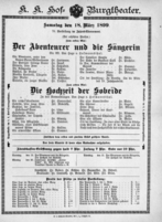 Theaterzettel (Oper und Burgtheater in Wien) 18990318 Seite: 3