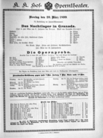 Theaterzettel (Oper und Burgtheater in Wien) 18990320 Seite: 2