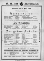 Theaterzettel (Oper und Burgtheater in Wien) 18990323 Seite: 2
