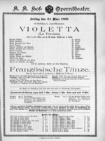 Theaterzettel (Oper und Burgtheater in Wien) 18990324 Seite: 1