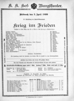 Theaterzettel (Oper und Burgtheater in Wien) 18990405 Seite: 2