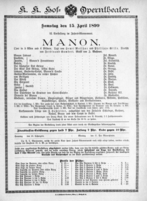 Theaterzettel (Oper und Burgtheater in Wien) 18990415 Seite: 1