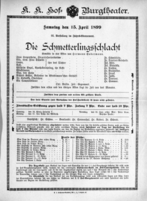 Theaterzettel (Oper und Burgtheater in Wien) 18990415 Seite: 2