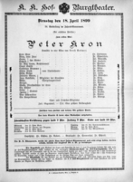 Theaterzettel (Oper und Burgtheater in Wien) 18990418 Seite: 2