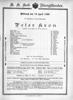 Theaterzettel (Oper und Burgtheater in Wien) 18990419 Seite: 2