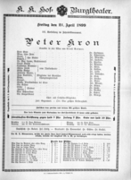 Theaterzettel (Oper und Burgtheater in Wien) 18990421 Seite: 2