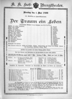 Theaterzettel (Oper und Burgtheater in Wien) 18990501 Seite: 2