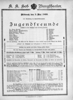 Theaterzettel (Oper und Burgtheater in Wien) 18990503 Seite: 2