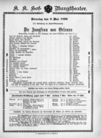Theaterzettel (Oper und Burgtheater in Wien) 18990509 Seite: 2