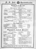 Theaterzettel (Oper und Burgtheater in Wien) 18990523 Seite: 1