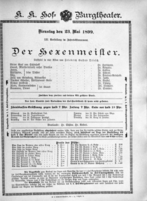 Theaterzettel (Oper und Burgtheater in Wien) 18990523 Seite: 2
