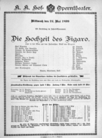 Theaterzettel (Oper und Burgtheater in Wien) 18990524 Seite: 1