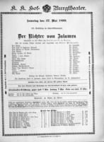 Theaterzettel (Oper und Burgtheater in Wien) 18990527 Seite: 3