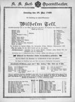 Theaterzettel (Oper und Burgtheater in Wien) 18990528 Seite: 1