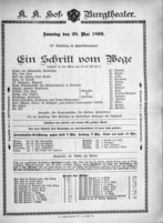 Theaterzettel (Oper und Burgtheater in Wien) 18990528 Seite: 2