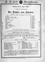 Theaterzettel (Oper und Burgtheater in Wien) 18990602 Seite: 2