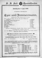 Theaterzettel (Oper und Burgtheater in Wien) 18990603 Seite: 1