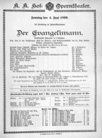 Theaterzettel (Oper und Burgtheater in Wien) 18990604 Seite: 1
