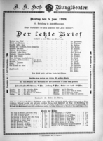 Theaterzettel (Oper und Burgtheater in Wien) 18990605 Seite: 2